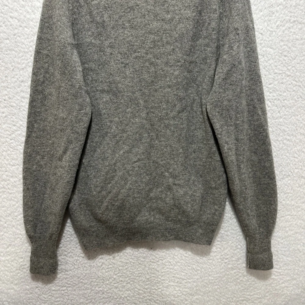 Vintage Marshall Fields Men's Cardigan Size L‎ Gray 100% Lambswool Made In USA
